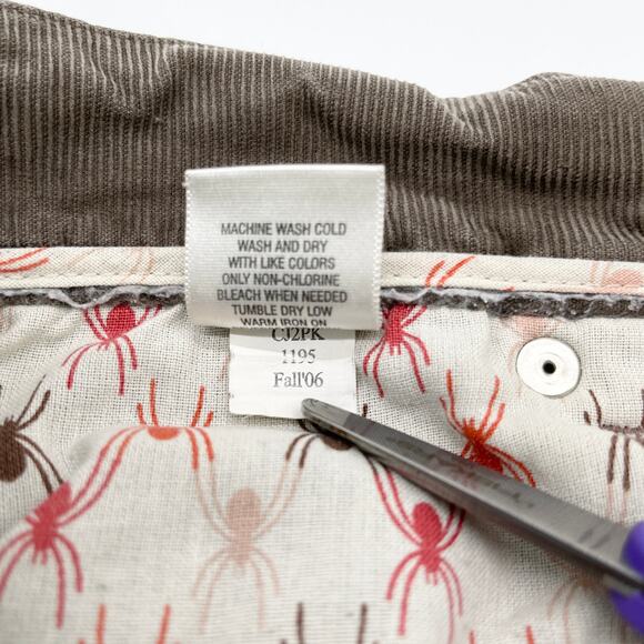 Old Navy Womens Low Rise Corduroy Pants Size 10 Long Y2K Fallcore Retro Preppy - Picture 8 of 10